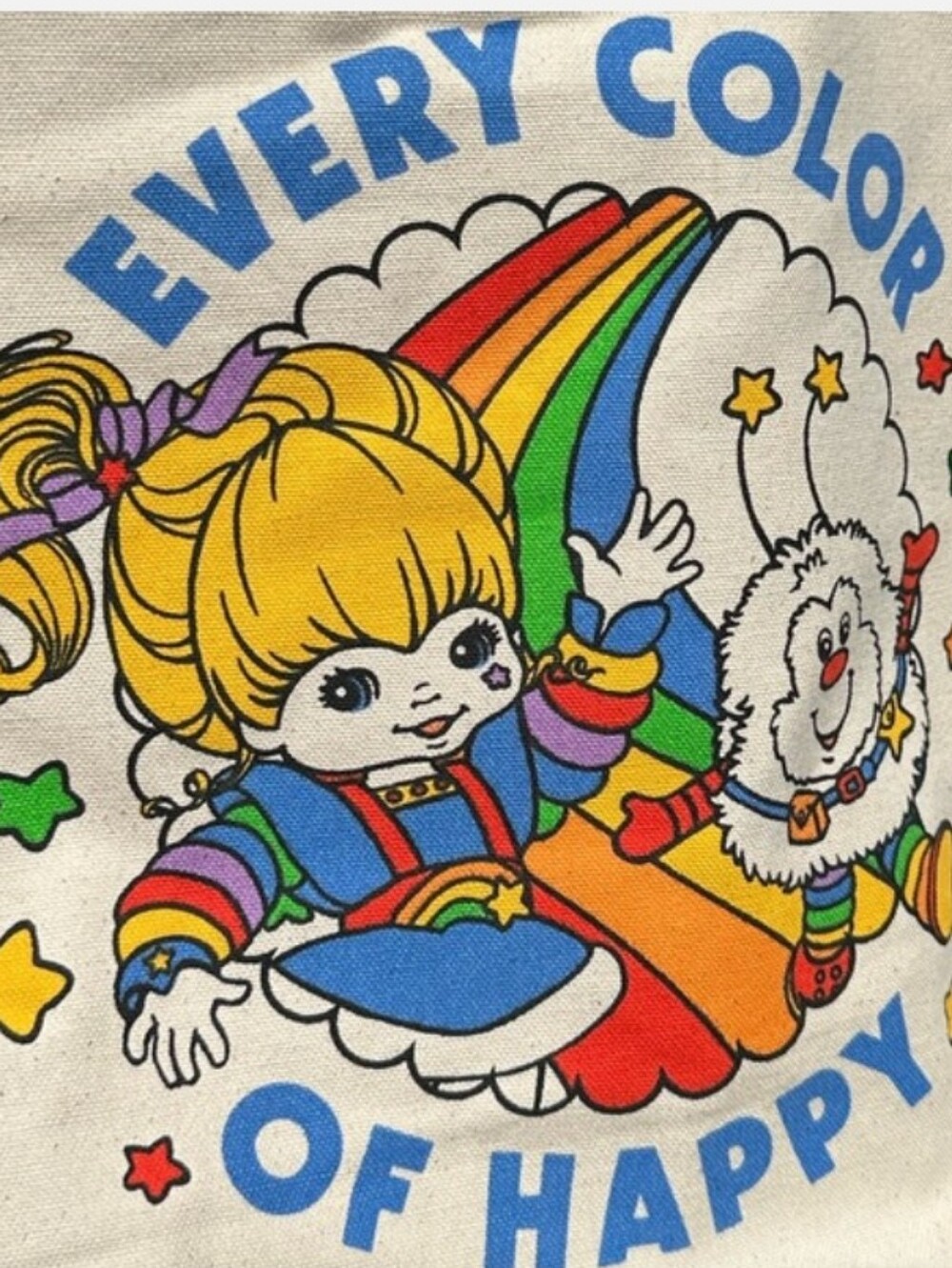 Rainbow Brite 'Every Color of Happy' 🌈 Canvas Tote Bag - Picture 7 of 9